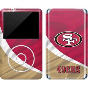 Skinit Decal MP3 Player Skin Compatible with iPod Classic (6th Gen) 80GB - Officially Licensed NFL San Francisco 49ers Design