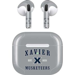 Skinit Decal Audio Skin Compatible with Apple AirPods (3rd Gen, 2021) - Officially Licensed Xavier Musketeers Est 1831 Design