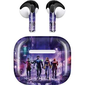 Skinit Decal Audio Skin Compatible with Apple AirPods (3rd Gen, 2021) - Officially Licensed Warner Bros Gotham Knights Design