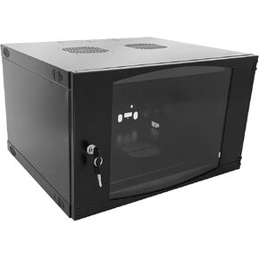 RAISING ELECTRONICS 9U Wall Mount Network Server Cabinet Rack Enclosure Plexiglass Door Lock 450mm Deep with one Cantilever Shelf (9U)