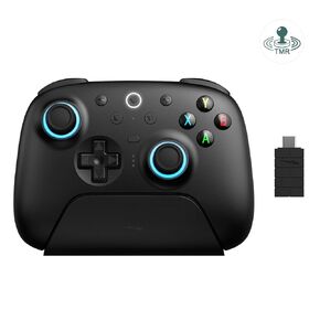 8Bitdo Ultimate 2 Gaming Controller for Windows & Android, Wireless Controller with TMR Joysticks, Switchable Hall Effect/Tactile Triggers, RGB Fire Ring, Black