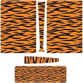 Black and Yellow Tiger Stripes Decal Skin Sticker Durable Decal Sticker Cover with One Size