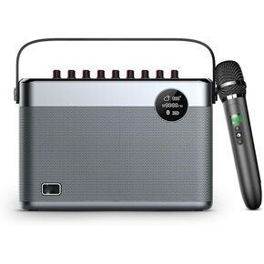 Speaker Handheld Microphone Echo Bass Treble Subwoofer Sound Power Amplifier Voice Changer