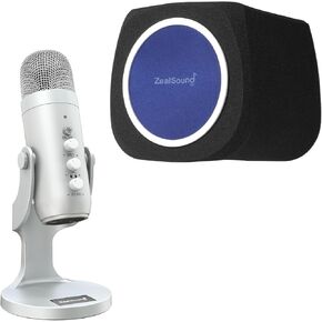 ZealSound USB Microphone k66s and ws18b Pop Filter Bundle
