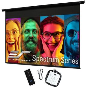 Elite Screens 84" Spectrum Electric Motorized Projector Screen with Multi Aspect Ratio Function Diag 16:9 to 80-inch Diag 2.35:1, Home Theater 8K/4K Ultra HD Ready Projection