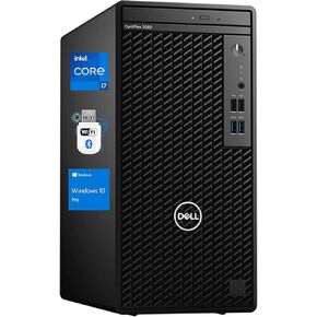Dell OptiPlex 3080 Mini-Tower Desktop Computer – Intel Core i7-10700, 32GB RAM, 1TB NVMe SSD, 4K Monitor Support DisplayPort, HDMI, DVD, USB Type-C, AC Wi-Fi, Bluetooth - Windows 10 Pro (Renewed)
