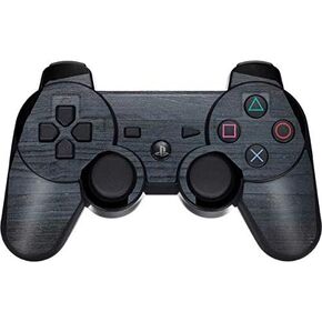 Skinit Decal Gaming Skin for PS3 Dual Shock Wireless Controller - Originally Designed Charcoal Wood Design