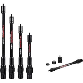 Lwano Archery Compound Bow Stabilizer Bar 6 8 10 12 بوصة تثبيت قابلة للتعديل لتقليل الاهتزاز ، ألياف الكربون خفيفة الوزن ومتينة ، مثالية للصيد والتصوير المستهدف