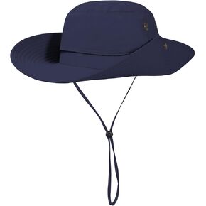 Oversize XL XXL Sun Hats Large Wide Brim Waterproof Quick-Drying UPF 50+ Bucket Hat Fishing Hiking Hat with Detachable Strap