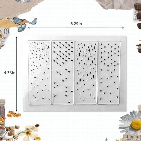 مشبك لوحة الرسائل طوابع واضحة لتزيين البطاقات وطوابع القصاصات ذاتية الصنع S6 in Saudi Arabia