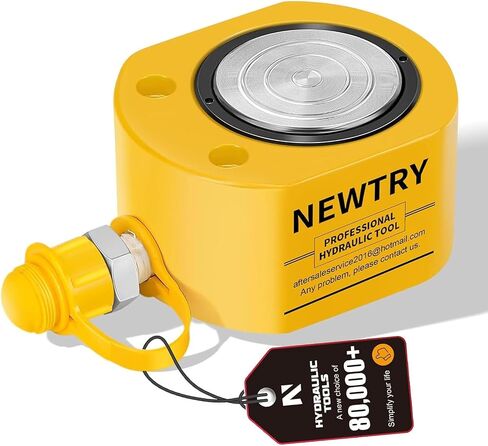 NEWTRY Hydraulic Ram Cylinder 20 ton Hydraulic Jack Lifting Cylinder Hydraulic Porta Power Cylinder Ram 0.51" Low Profile Hydraulic Ram Jack Mini, Portable for Shipbuilding, Bridge, Construction in Saudi Arabia