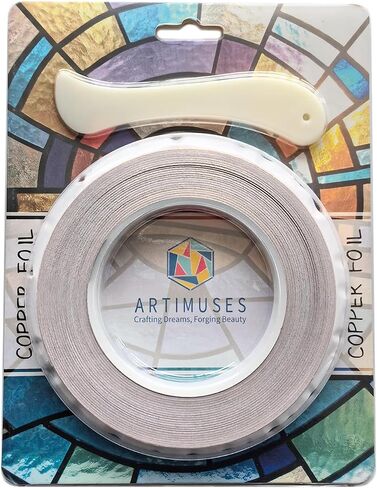 1/4 Inch Silver Backed Copper Foil Tape for Stained Glass,36 Yards (2Rolls) in Saudi Arabia