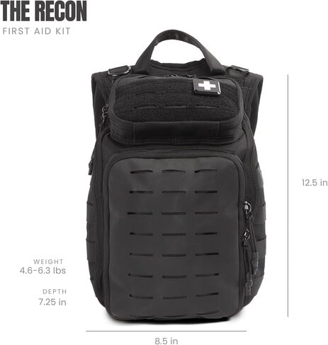Medy Medic the Recon Standard Emergency Medical Kit - Essentials & Supplies Aides Lats Survival | يجب أن يكون من أجل أي منزل أو سيارة أو سفر أو مكتب أو عمل - Coyote in Kuwait