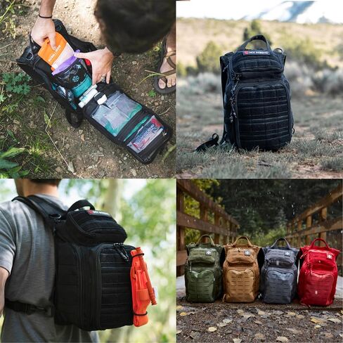 My Medic Recon PRO - HSA FSA First Aid Kit - 250+ First Aid and Survival Essentials, Supplies, & Must Have IFAK for Home, Car, Office or Business - Black in Saudi Arabia