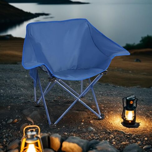 4 Pack Portable Camping Chair Compact Collapsible Outdoor Folding Sports Chairs for Adults Heavy Duty Camp Sporting Events Park Lawn 400 Lbs Black Black in Saudi Arabia