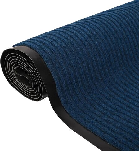 Commercial-Grade Entrance Mat 3x10Ft Indoor Outdoor Black Smoke Floor Mat Heavy Duty Rubber-Backed Striped Brush Step Entrance Mat for Hallway,Kitchen,Home,High Traffic Area (Brown-Striped) in Saudi Arabia
