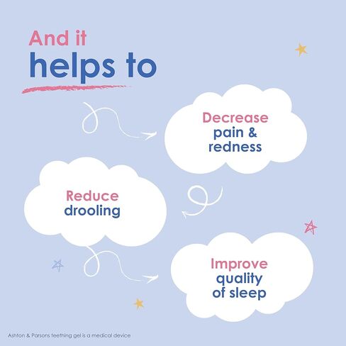 جل التسنين من أشتون آند بارسونز للرضع بعمر 3 أشهر فما فوق للمساعدة في تخفيف أعراض التسنين الشائعة 10 مل in Saudi Arabia