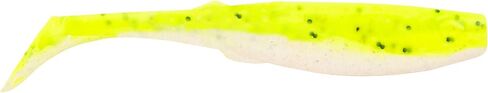 Berkley Gulp! Alive! Paddleshad Fishing Soft Bait Pearl White/Chartreuse, 5in in Saudi Arabia
