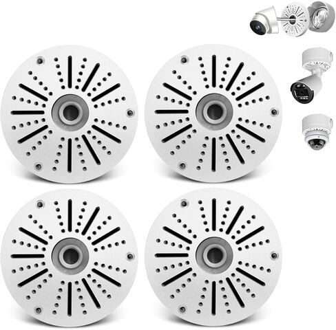 (يدعم القبة والكاميرا الرصاصية) صندوق توصيل كاميرا الأمان، حامل كاميرا IP عالمي، حامل كاميرا أمان خارجي، حامل كاميرا أمان معدني مقاوم للماء من الألومنيوم، حامل كاميرا وميض (4 عبوات) in Kuwait