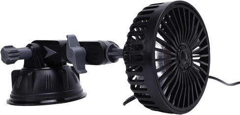 Aramox Car Fans USB Suction Cup Fan 3 Speed Air Circulation Fan 360 Degree Adjustable Cooling Fan for Car Truck Van SUV RV (Short) in Saudi Arabia