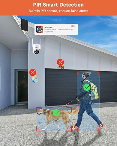 yeewise [Add-on Camera] Wire-Free Home Security Camera, Wireless Solar Security Camera Outdoor, Battery/Solar Powered, 365-Day Non-Stop Power, 100% Wireless, 2K 4MP Super HD, Requires NVR to Work in Kuwait