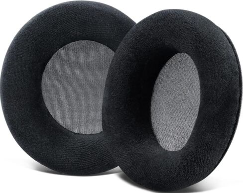 SOULWIT Velour Professional Replacement Earpads Cushions for AKG K701, K702, Q701, Q702, K601, K612, K712 Headphones, Ear Pads with Softer Velour, High-Density Foam - Black in Saudi Arabia