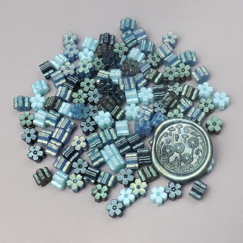 fsalisa Sakura Sealing Wax Beads 115pcs Wax Seal Beads for Wax Stamp Sealing, Christmas Cards, Envelopes, Wedding Invitations, Wine Packages, Gift Wrapping in Kuwait