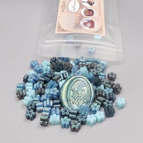 fsalisa Sakura Sealing Wax Beads 115pcs Wax Seal Beads for Wax Stamp Sealing, Christmas Cards, Envelopes, Wedding Invitations, Wine Packages, Gift Wrapping in Kuwait