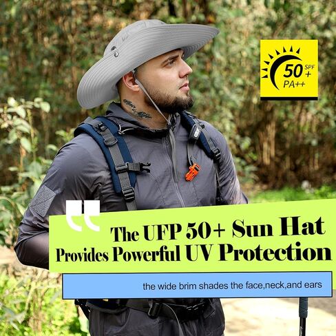 XL/XXL Oversized Sun Hat for Men Women, UPF 50+ Wide Brim Bucket Hat in Saudi Arabia