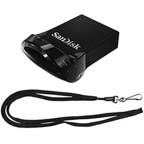 Sandisk 512GB (1 Pack) Ultra Fit USB 3.1 فلاش محرك أقراص SDCZ430-512G مع (1) Goram Lanyard