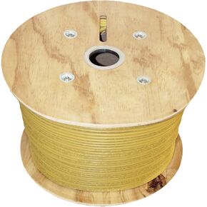 كابل التصحيح CAT6A (CM) ، 1000 قدم ، U/FTP 28AWG ، النحاس النقي ، 650 ميجا هرتز ، UL معتمد ، بكابل إيثرنت السائبة باللون الأصفر