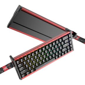 IROK MG68 Rapid Trigger Full Aluminum Alloy Body Magnetic Switch Keyboard, 65% TKL Hot Swapped High Refresh Rate RGB Programmable, Low Latency Wired Gaming Keyboard for Win/Mac Gamer(Black Red)