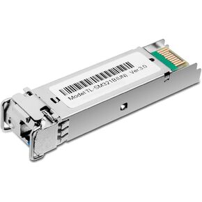 TP-Link TL-SM321B | 1000Base-BX WDM Bi-Directional Gigabit Single-Mode SFP Module | Plug and Play | LC Simplex Interface | Hot Pluggable | Up to 20km Distance | Support SFP-MSA & DDM