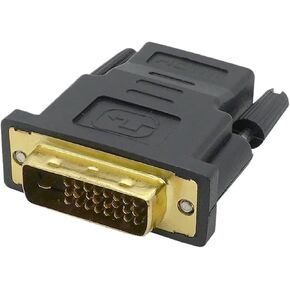 DVI Male to HDTV-Compatible Female Adapter DVI (24 + 1) to HDTV-Compatible Connector