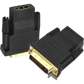 1080P DVI Converter Male to Female DVI-D 24+1 to HDMI-Compatible Cable Adapter 24K Plated pl-UG for HDTV Projector