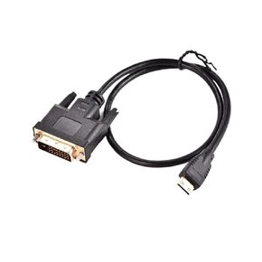 30cm 1.8M HDMI Compatible to DVI 24+1 DSLR Camera Host Graphics Card Secondary Screen to DVI M>oni>tor Video Cable(1m)