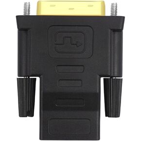 DVI-D Port Converter 1080P Male to Female DVI to HDMI-Compatibl Cable Converter 24K Plated pl-UG for HDTV Projector M>oni>tor
