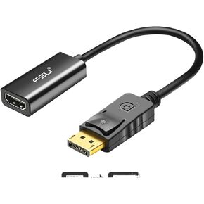 3 in 1 DisplayPort DP to HDMI-Compatible DVI Support 1080P HD DP to Female Adapter Converter Cable Box with for PC TV(DP to Four in ONE)