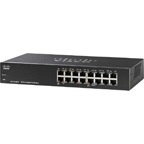 Cisco SG110-24 Desktop Switch with 24 Gigabit Ethernet (GbE) Ports plus 2 Combo mini-GBIC SFP , Limited Lifetime Protection (SG11016HPNA)