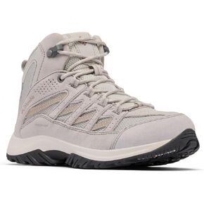 Columbia Women's Crestwood Mid Waterproof Hiking Boot, Nori/Peach Blossom, 7.5 M US