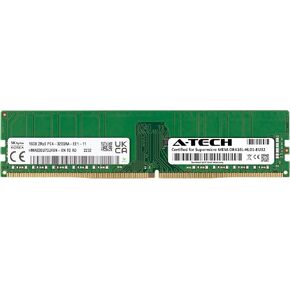 A-Tech 16GB RAM Replacement for Supermicro MEM-DR416L-HL01-EU32 | DDR4 3200MHz PC4-25600 ECC UDIMM 2Rx8 1.2V 288-Pin ECC Unbuffered DIMM Memory Module HMA82GU7DJR8N-XN