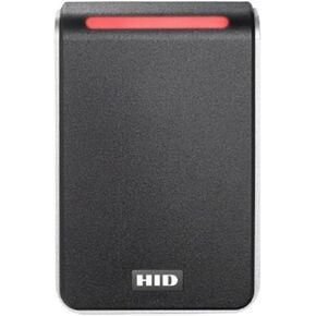 HID 40NKS-00-0002BR Signo 40 Pigtail Smartcard Reader with Standard Profile, OSDP, V2, 32-Bit Message, 32-Bit EM, Black with Silver Trim