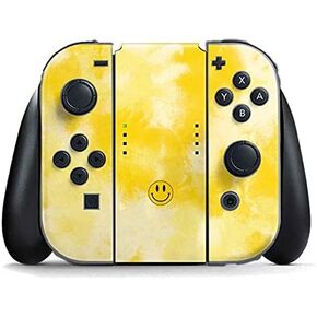 Skinit Decal Gaming Skin Compatible with Nintendo Switch (2017-2021) Joy-Con Controller - Taupe Tie Dye Design
