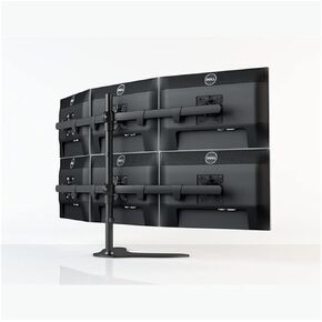 DL-HM106 Desktop Stand Full Motion 360 Six Monitor Holder 10"-24" LCD Monitor Mount Arm Loading 10kgs Big Base Stand Long Arm