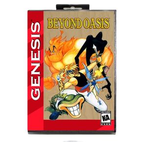 Beyond Oasis 2 MD Game Card with Custom US Box for 16 Bit Sega Megadrive Genesis Console