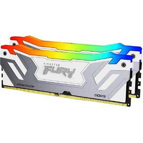 Fury Renegade DDR5 RGB Silver/White XMP 48GB (2x24GB) 8400MT/s CL40 CUDIMM Desktop Gaming Memory Kit of 2 - KF584CU40RWAK2-48