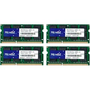 Memoz 32GB (4x8GB) DDR3 1333 Notebook RAM PC3 10600 Laptop Memory Sodimm 5 Years Warranty