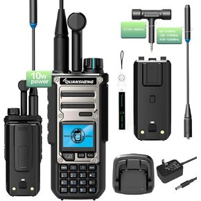UV-TK118 Dual-Band 10W High-Power Walkie Talkie with NOAA Weather Alerts | 999 Programmable Channels, Voice Prompts, USB-C Fast Charging | Rugged for Outdoor, Emergency & Group Use