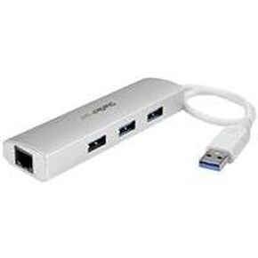 3- Port Portable USB 3.0 Hub & Gigabit Ethernet