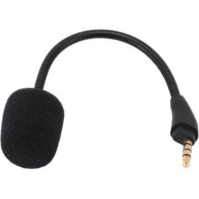 Yoidesu 3.5mm Microphone, 4 Pin Replacement Mic with Gold Plated Plug for Cloud III Gaming Headset with Bendable Arm and Noise Reducing Foam